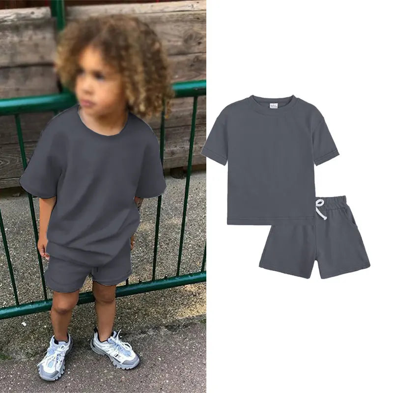 2-piece T-shirt and shorts tracksuit set - Image 28